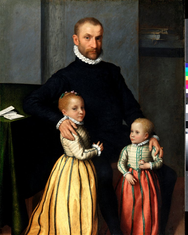 Portrait of a Gentleman and his two Children P253