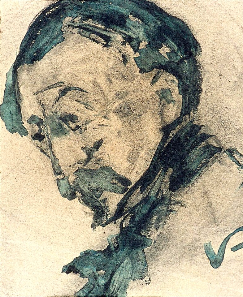 Portrait of a Man with Moustache and Pointed Beard by Theo van Doesburg Centraal Museum AB4226