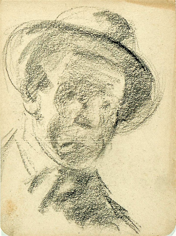 Portrait of a Man with a Hat by Theo van Doesburg Centraal Museum AB4532