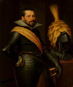 Portrait of an Officer, possibly Gaspard de Coligny, by Jan van Ravesteyn and workshop Mauritshuis 139