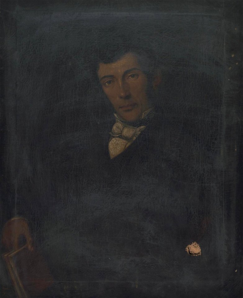 Portrait of a gentleman holding a book