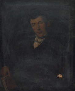 Portrait of a gentleman holding a book