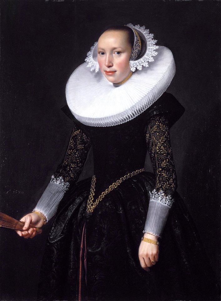 Portrait of a woman, by Nicolaes Eliasz Pickenoy