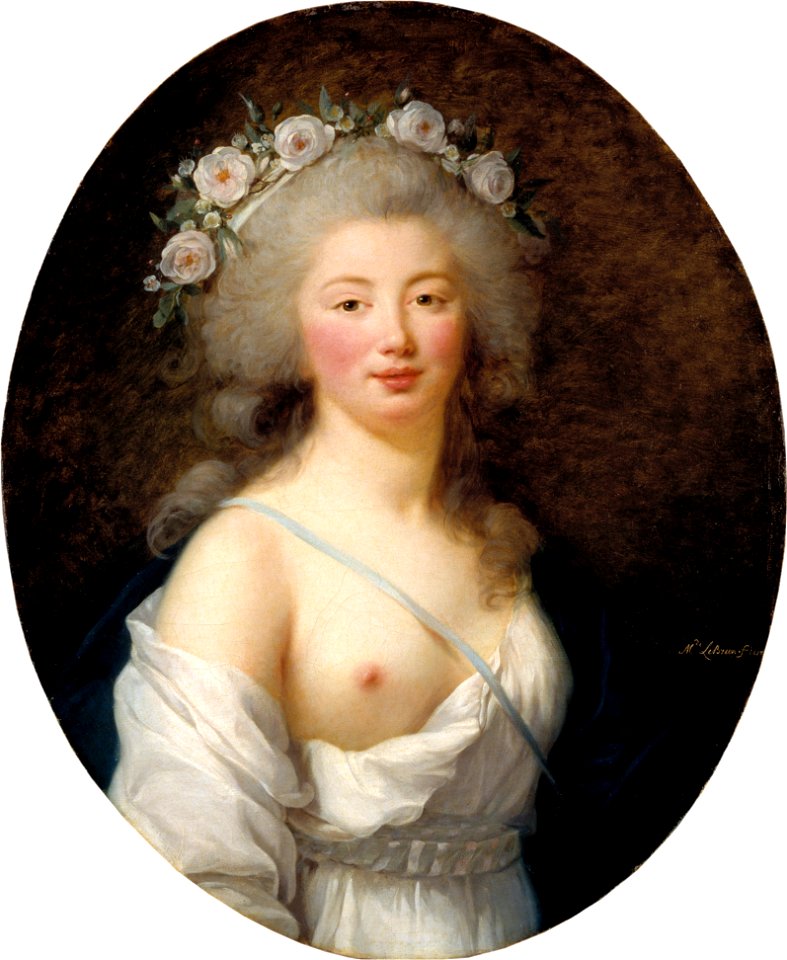 Portrait of a Young Lady as Flora (Élisabeth Louise Vigée-Lebrun) - Nationalmuseum - 19247