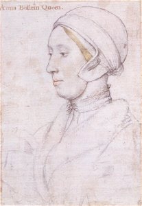 Portrait of a Woman, inscribed Anna Bollein Queen, by Hans Holbein the Younger