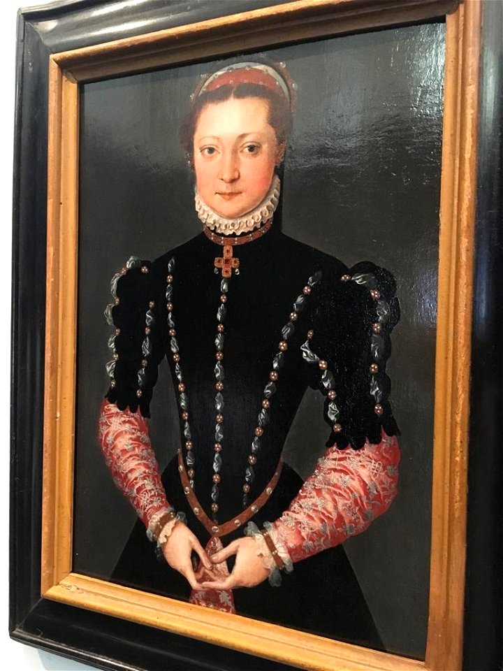 Portrait of a Noble Young Lady, framed