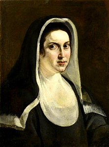 Portrait of a nun by Artemisia Gentileschi ca. 1613-1618. Free illustration for personal and commercial use.