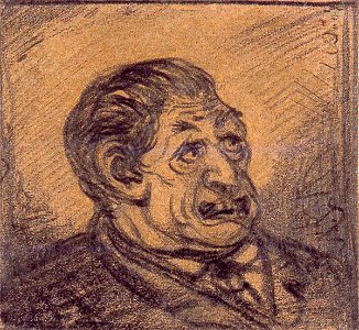 Portrait of a Man (Caricature) by Theo van Doesburg Centraal Museum AB4350