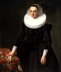 Portrait of a woman, by Frans Pietersz de Grebber. Free illustration for personal and commercial use.