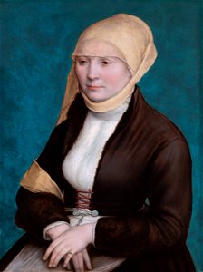 Portrait of a woman from Southern Germany, by Hans Holbein the Younger