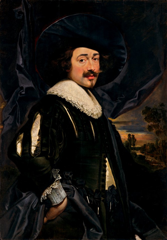 Portrait of a Man in a Wide-Brimmed Hat A10148