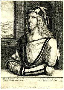 Portrait of Albrecht Dürer by Wenceslaus Hollar