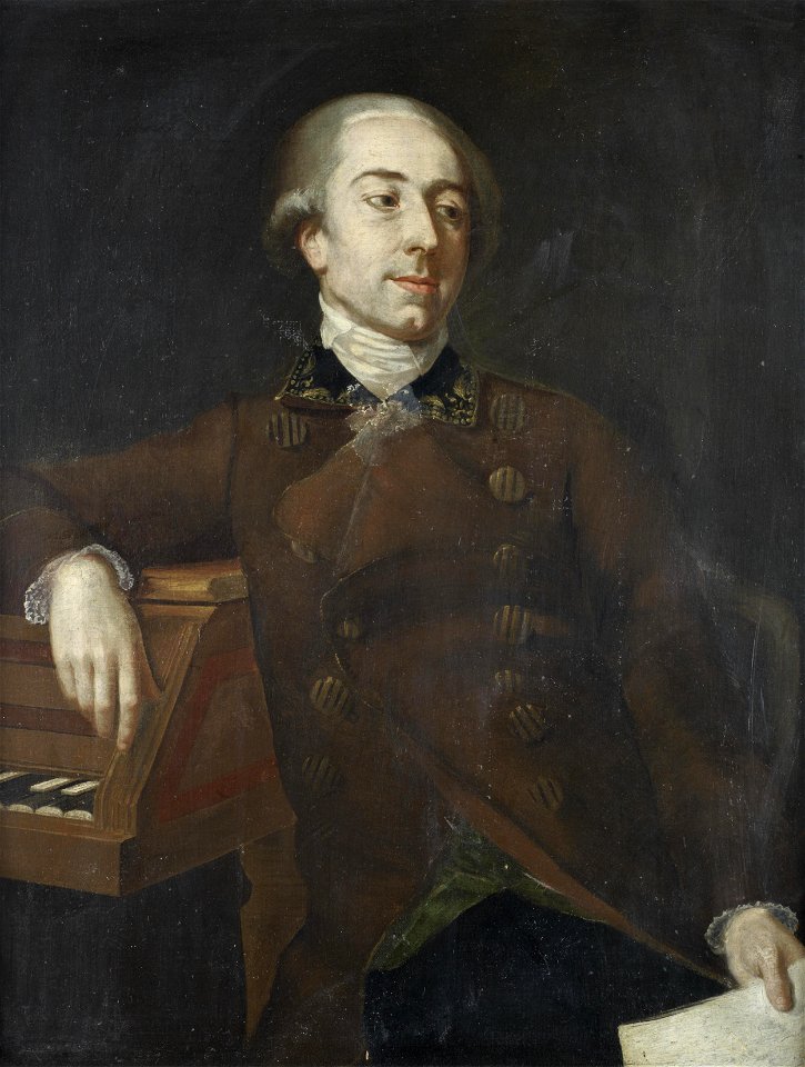 Portrait of a musician Naples school 18th century