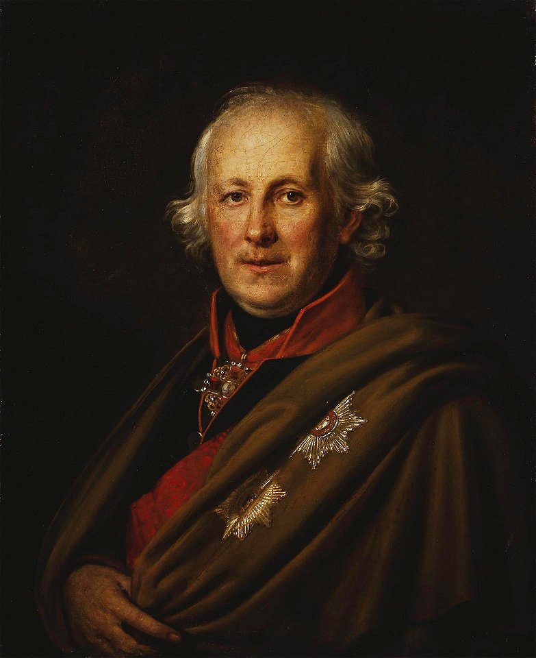 Portrait of admiral N.S.Mordvinov by Alexander Varnek, 1810s-1820s