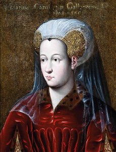 Portrait of Catherine of Valois, countess of Charolais