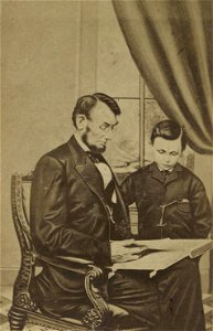 Portrait of Abraham Lincoln and his son, 'Tad' (4670386)