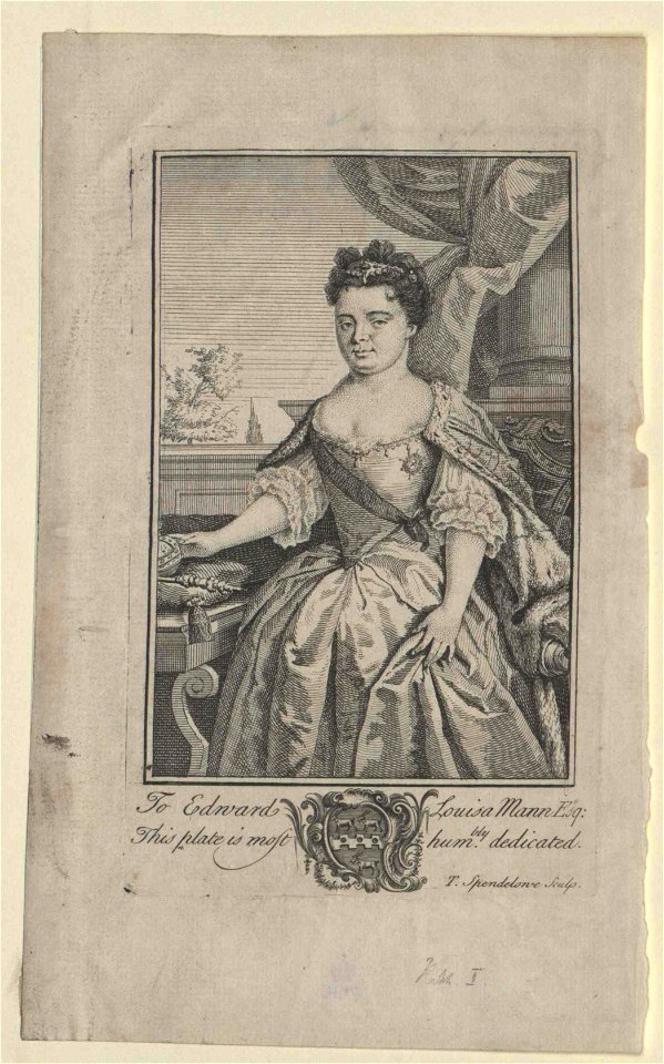 Portrait of Catherine I (engraving) 01