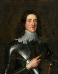 Portrait of a young man in armor with a lace collar (by Robert Walker)