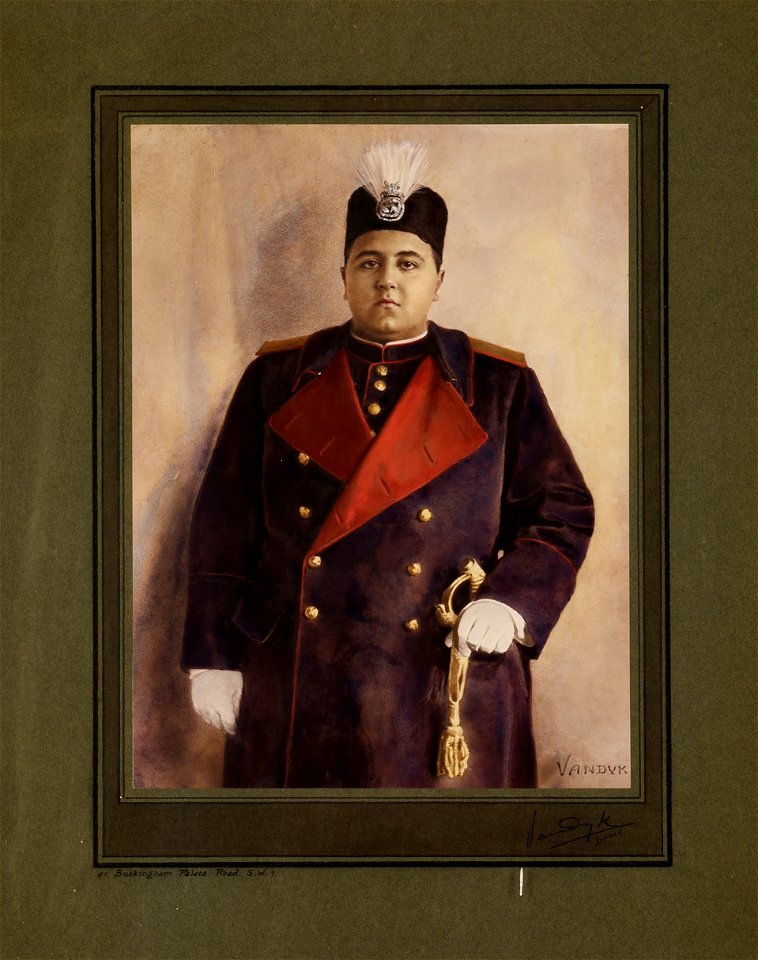 Portrait of Ahmad Shah Qajar - Carl Vandyk - Golestan Palace
