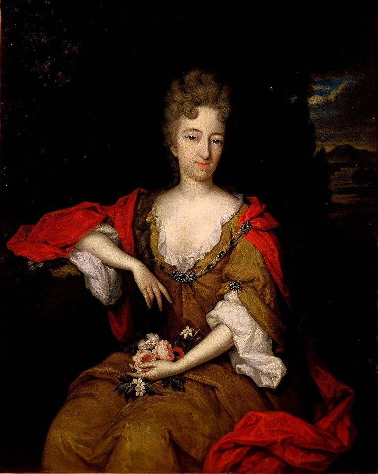 Portrait of Anna Maria Roman by Constantijn Netscher Rijksdienst voor het Cultureel Erfgoed