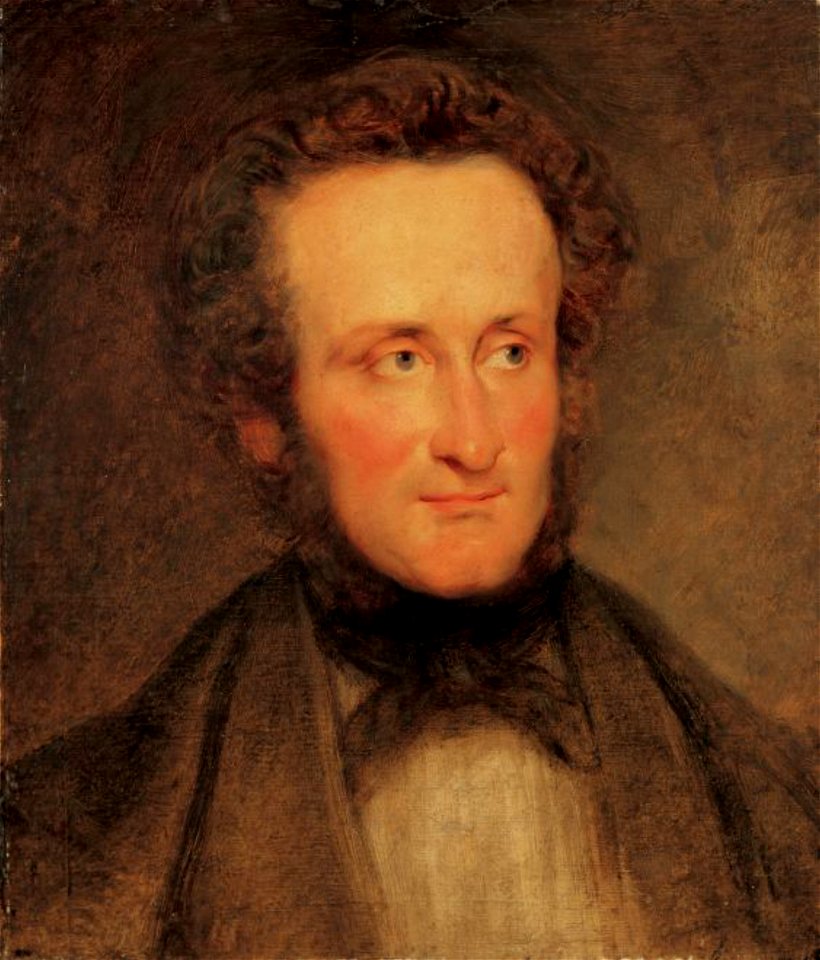 Portrait of Alois II of Liechtenstein, Friedrich Schilcher (1858)