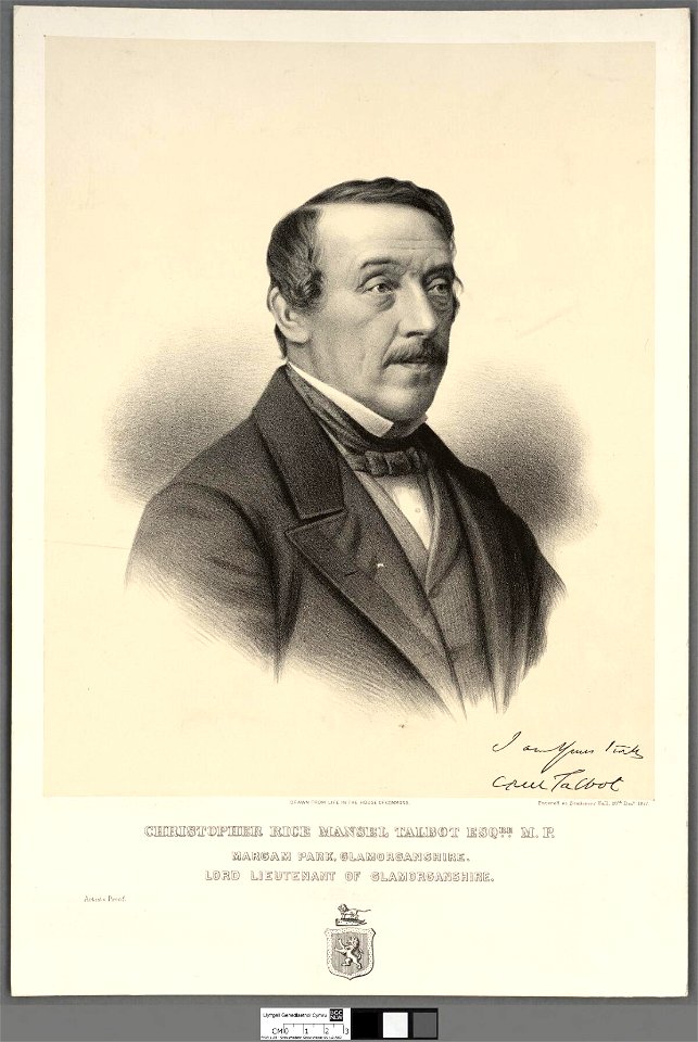Portrait of Christopher Rice Mansel Talbot Esqre., M.P (4671103)