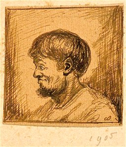 Portrait of a Smiling Man by Theo van Doesburg AB4182