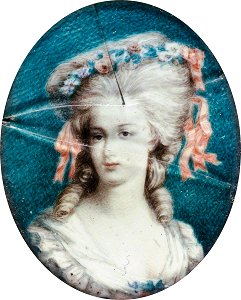 Portrait of a Woman with Flowers in Her Hair (gcf02619)