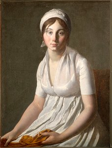Portrait of a Young Woman - Jacques-Louis David. Free illustration for personal and commercial use.