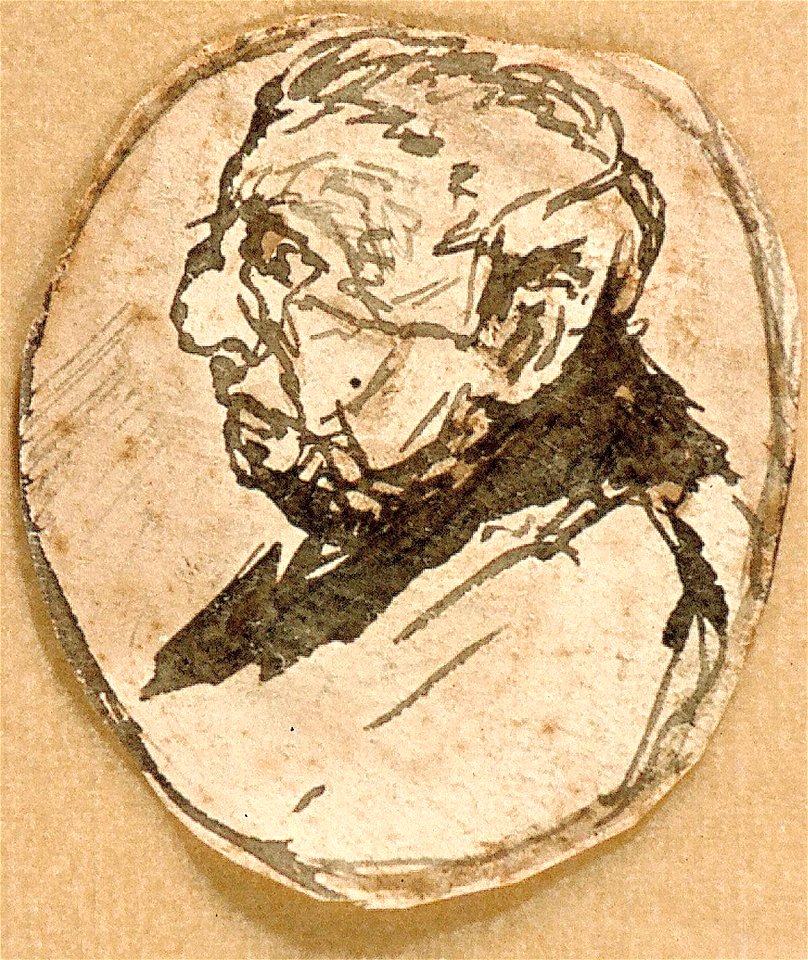 Portrait of an Old Man in Profile by Theo van Doesburg Centraal Museum AB4261