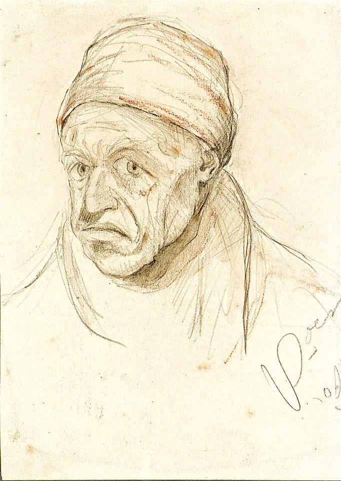 Portrait of an Old Man Wearing a Cap by Theo van Doesburg Centraal Museum AB4263