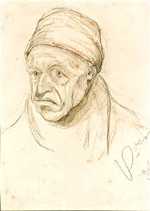 Portrait of an Old Man Wearing a Cap by Theo van Doesburg Centraal Museum AB4263