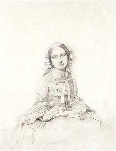 Portrait of Atala Varcollier by Henri Lehmann,1857