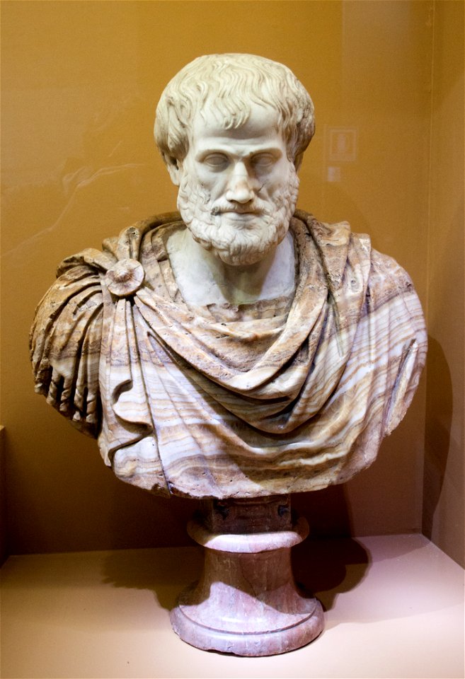 Portrait of Aristotle, set on a restored bust, Colosseum