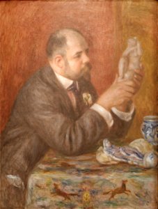 Portrait of Ambroise Vollard by Pierre-Auguste Renoir. Free illustration for personal and commercial use.