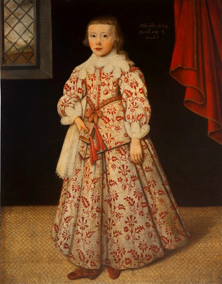Portrait of Bennet Sherard, Aged 8 by Gilbert Jackson, 1621