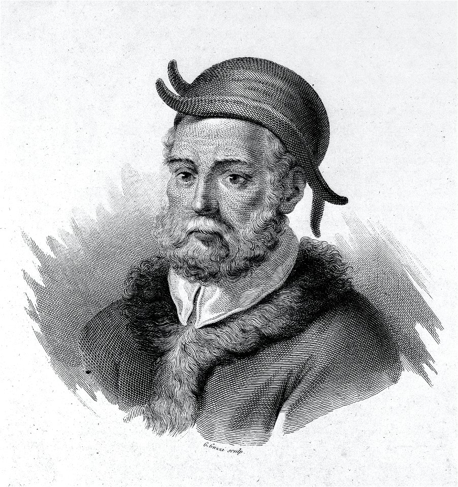 Portrait of Andrea Cesalpino (1519 - 1603) Wellcome M0000290a