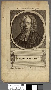 Portrait of Conyers Middleton D.D (4672633)