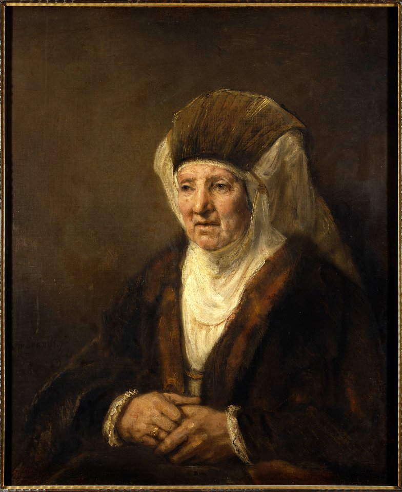 Portrait of an Old Woman (Rembrandt Harmensz. van Rijn) - Nationalmuseum - 17585