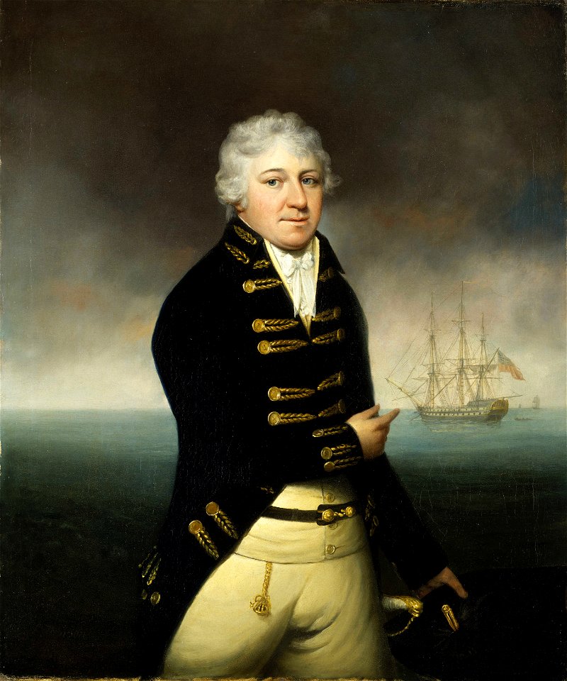 Portrait of an East India Company Captain, circa 1800 RMG BHC3127