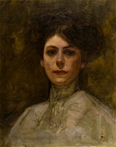 Portrait of an Italian Lady by Fujishima Takeji (Fukuoka Art Museum)