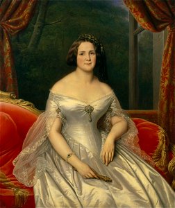 Portrait of Anna Benardaki by Carl von Steuben