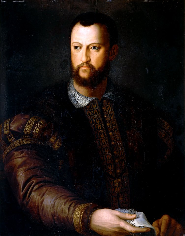 Portrait of Cosimo I de' Medici (by Alessandro Allori - School of Agnolo Bronzino) - Borghese Gallery (Galleria Borghese), Rome