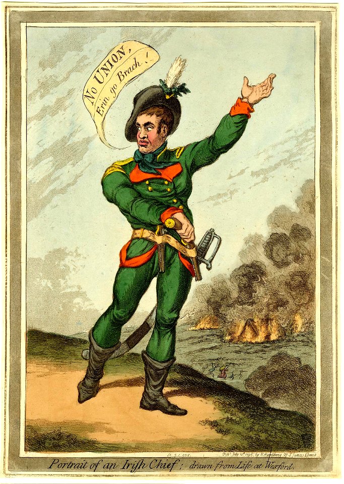 Portrait of an Irish chief; drawn from life at Wexford (BM 1851,0901.928)