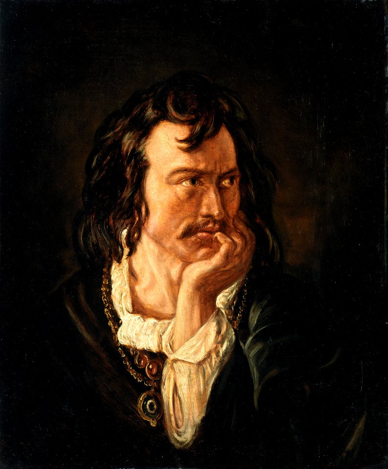 Portrait of Edmund Kean (1787-1833), Actor, as Hamlet P527