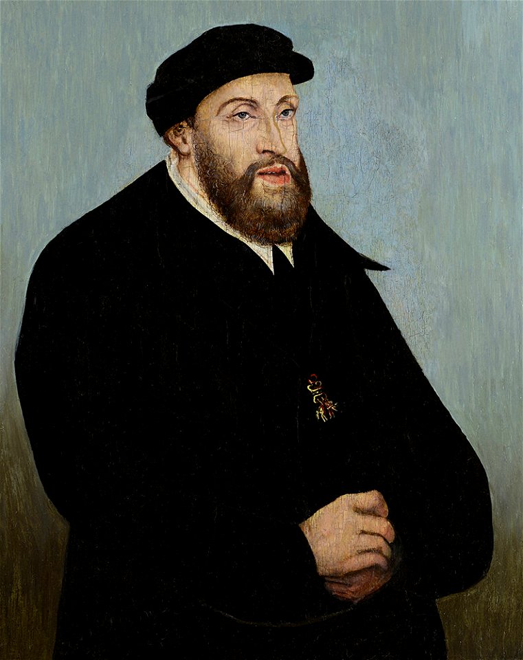 Portrait of Charles V, Holy Roman Emperor (by Lucas Cranach the Elder)