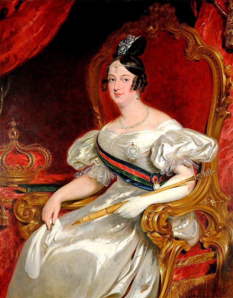 Portrait of D. Maria II , Queen of Portugual - Google Art Project