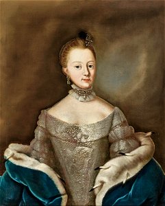 Portrait of Anna Amalia von Braunschweig-Wolfenbüttel. Free illustration for personal and commercial use.