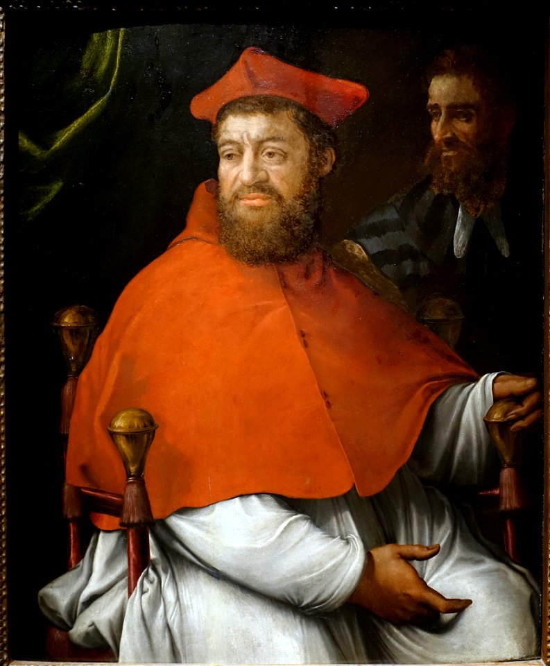 Portrait of Cardinal Giovanni Salviati and Giovanni da Cepperello, by Sebastiano del Piombo, c. 1531, oil on wood panel - John and Mable Ringling Museum of Art - Sarasota, FL - DSC00605