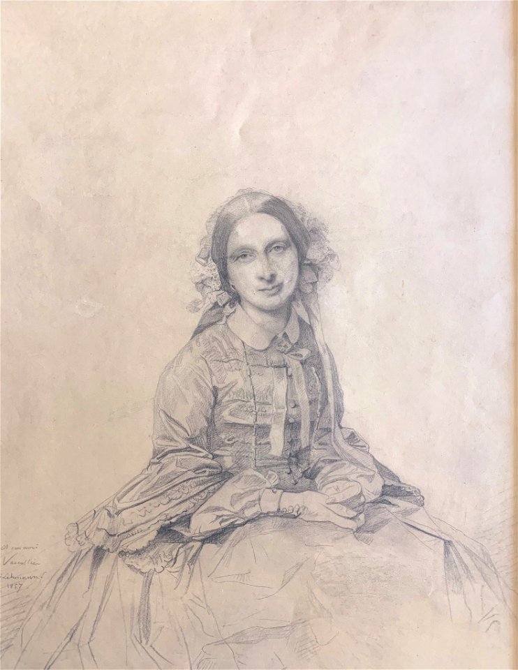 Portrait of Atala Varcollier by Henri Lehmann,1857 (2)